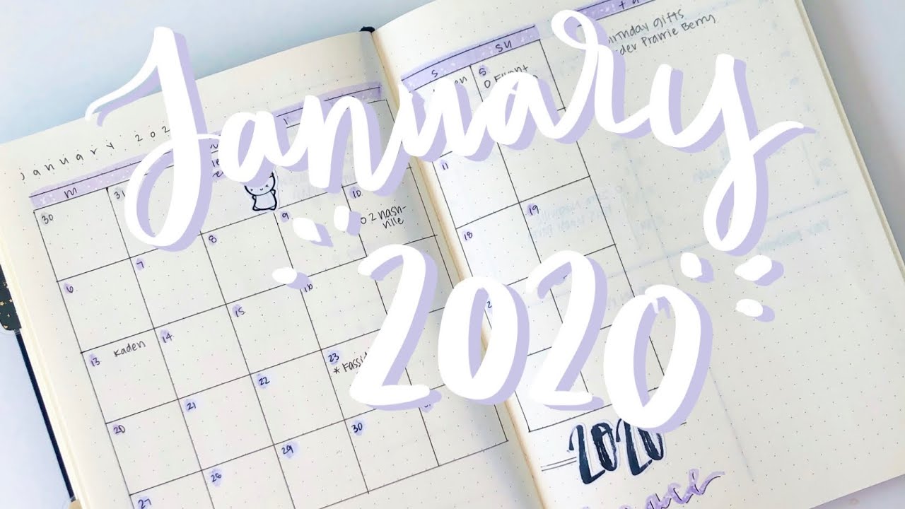January 2020 Minimal Bullet Journal Set Up | LindseyScribbles