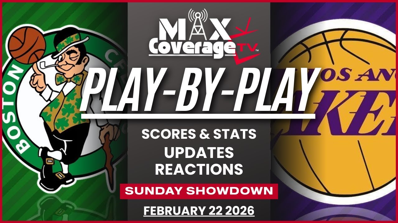 🔴LIVE - Boston Celtics vs Los Angeles Lakers - Play-By-Play & Reactions (2/22/26)
