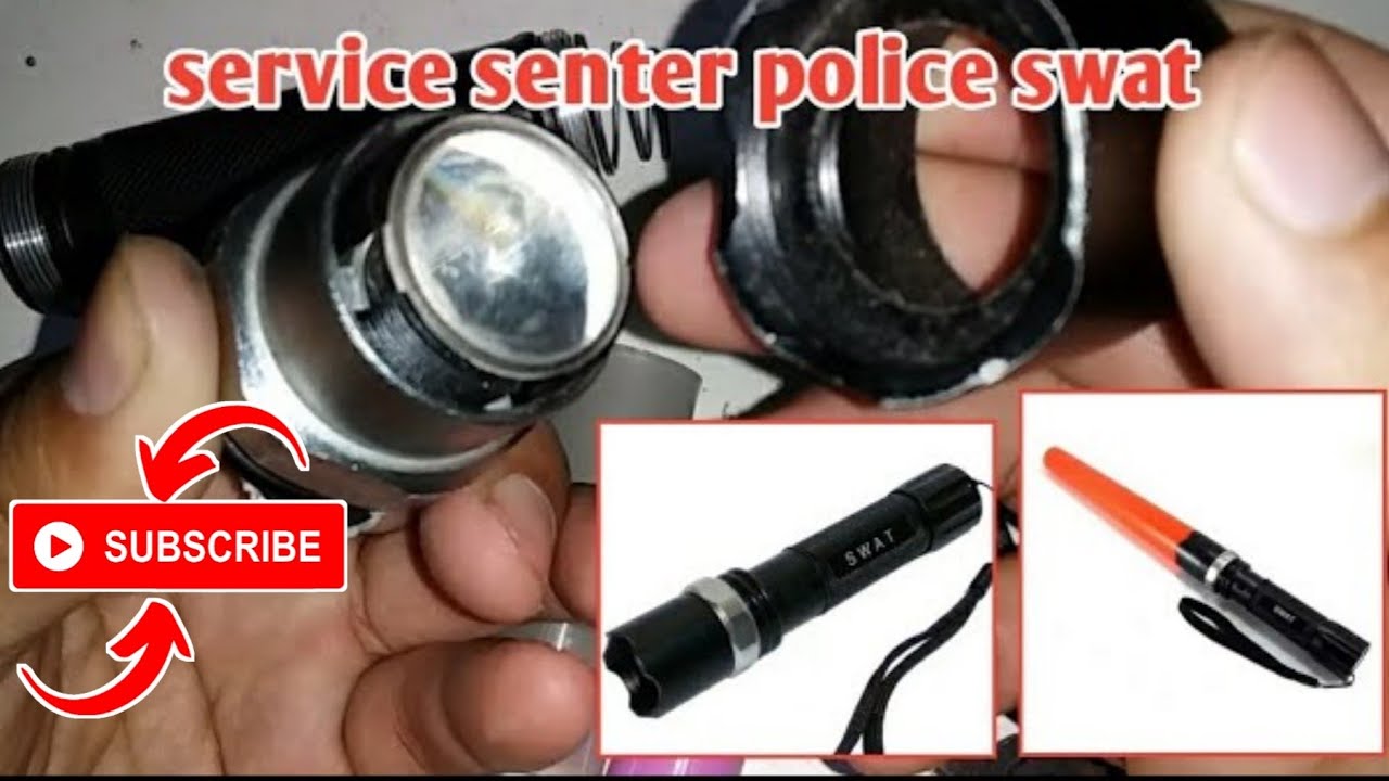 cara servis senter police swat mudah - jangan buang dulu senter rusak anda