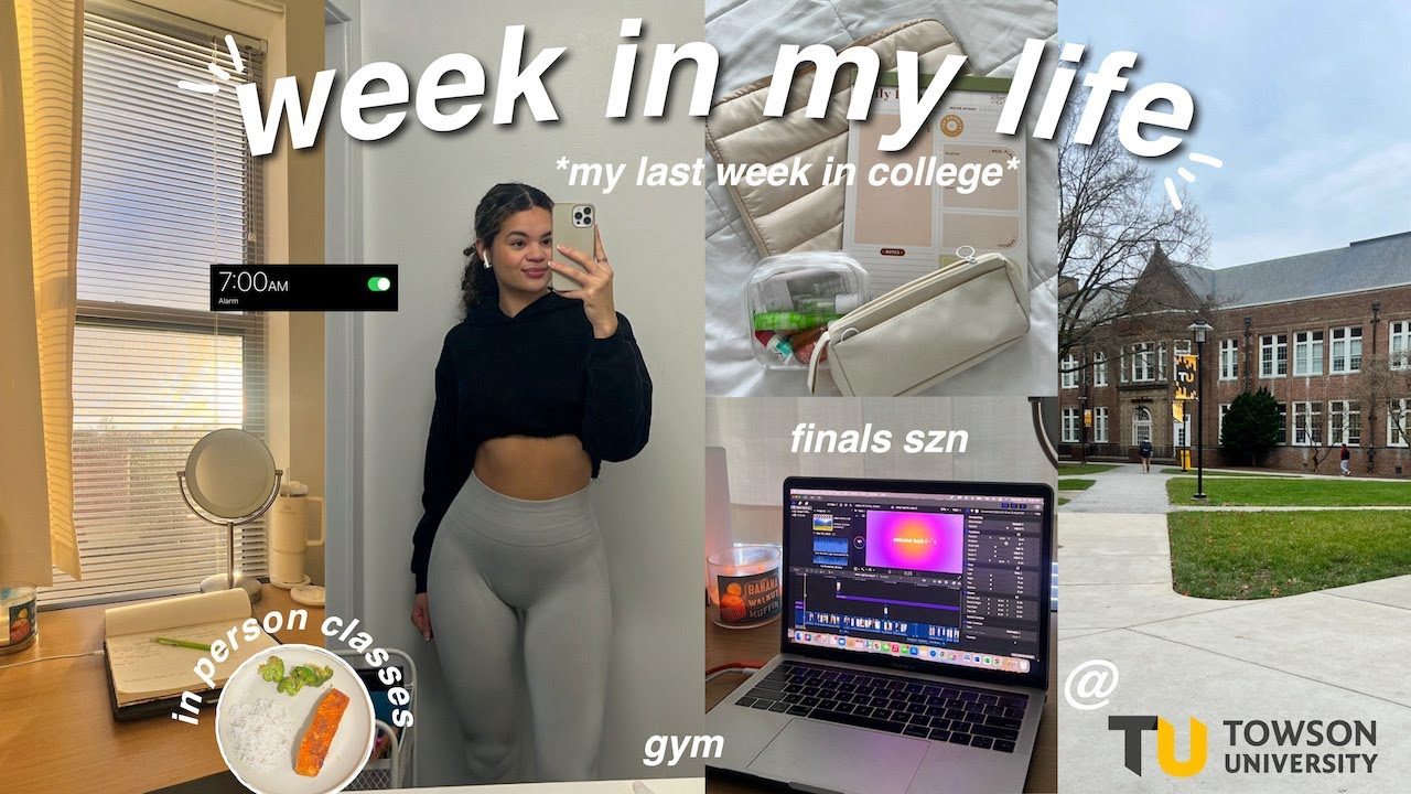 WEEKLY VLOG: my last days of college at Towson University