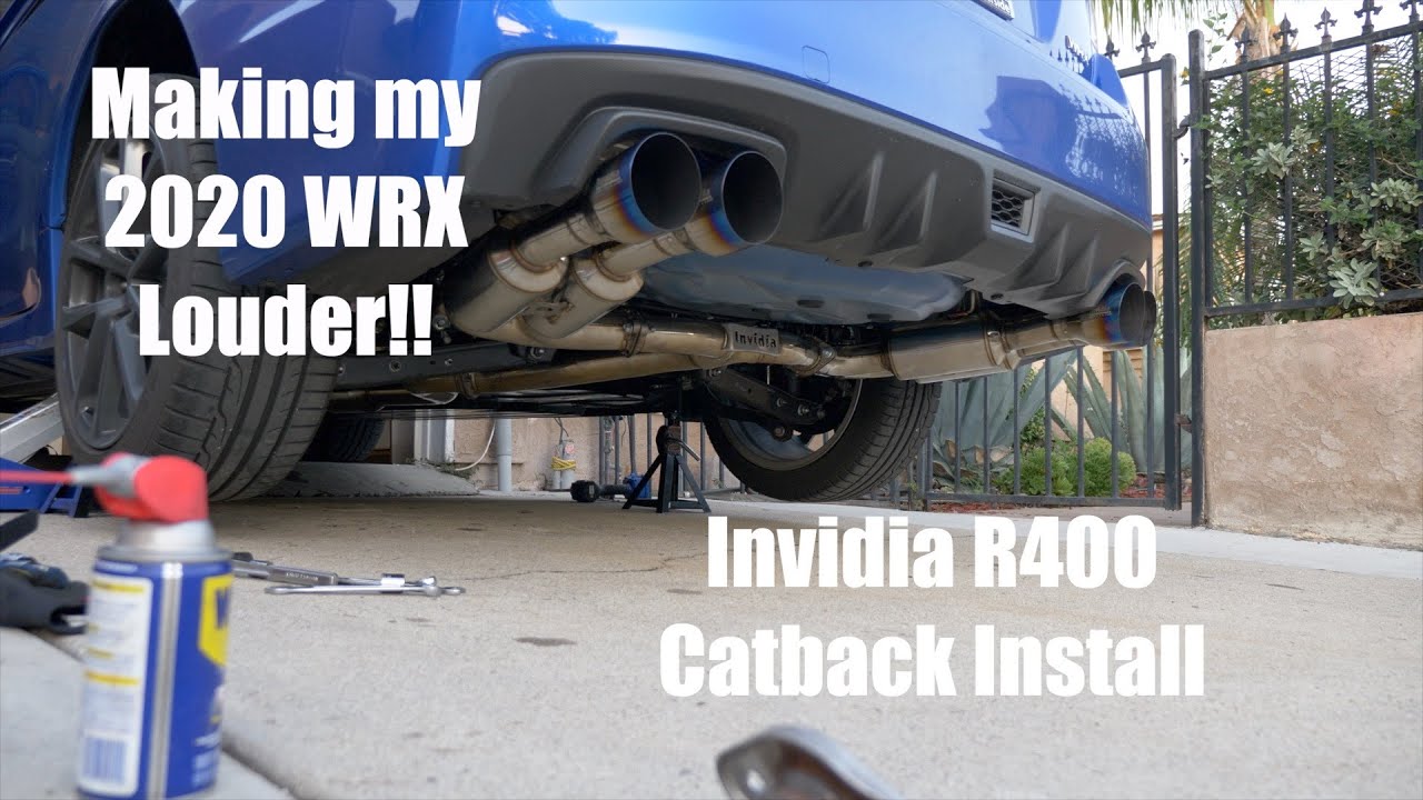 2020 WRX Invidia R400 Catback Exhaust Install!