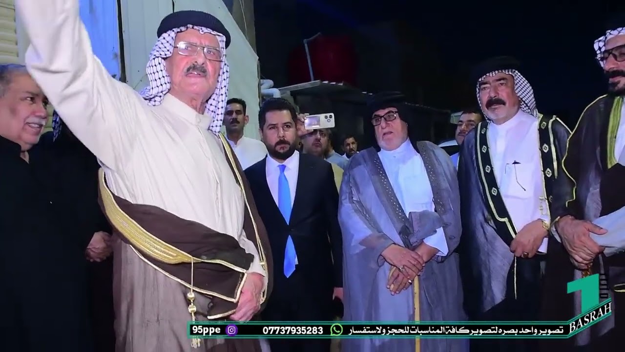 افراح البصره  عزوبيه حجي زكي المنصوري بمناسبة عودته من مناسك الحج