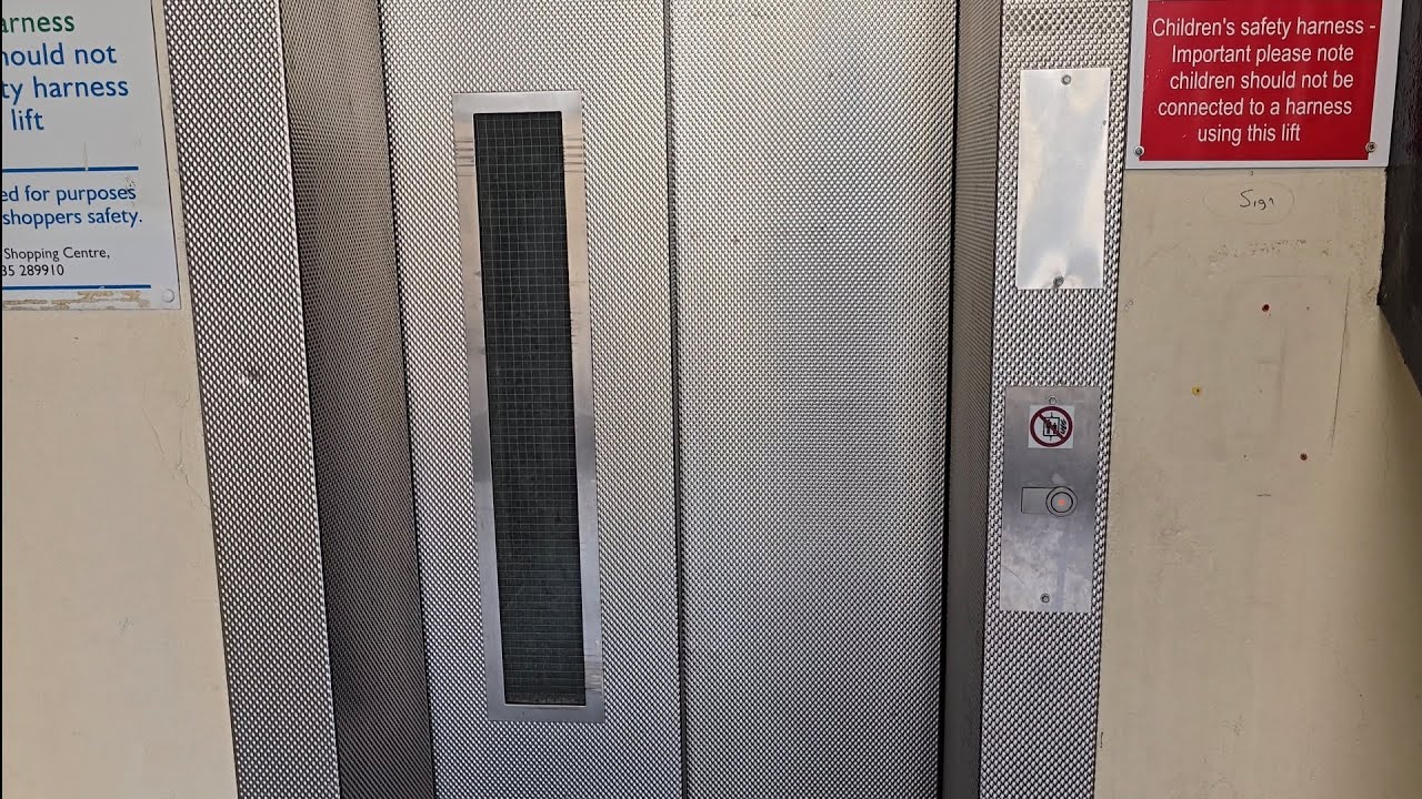 Old modernised lift @ Airedale Shopping Centre in Keighley