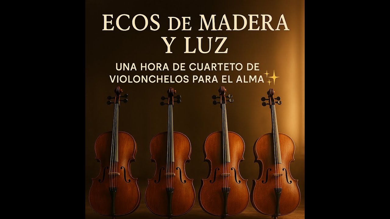 Ecos de Madera y Luz: Una Hora de Cuarteto de Violonchelos para el Alma