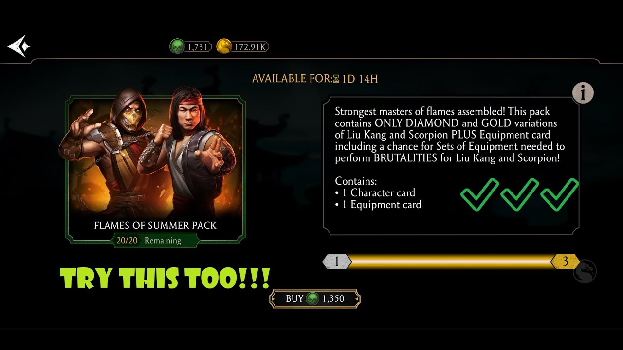 Flames of Summer Pack 🤩 Opening | Mortal Kombat Mobile