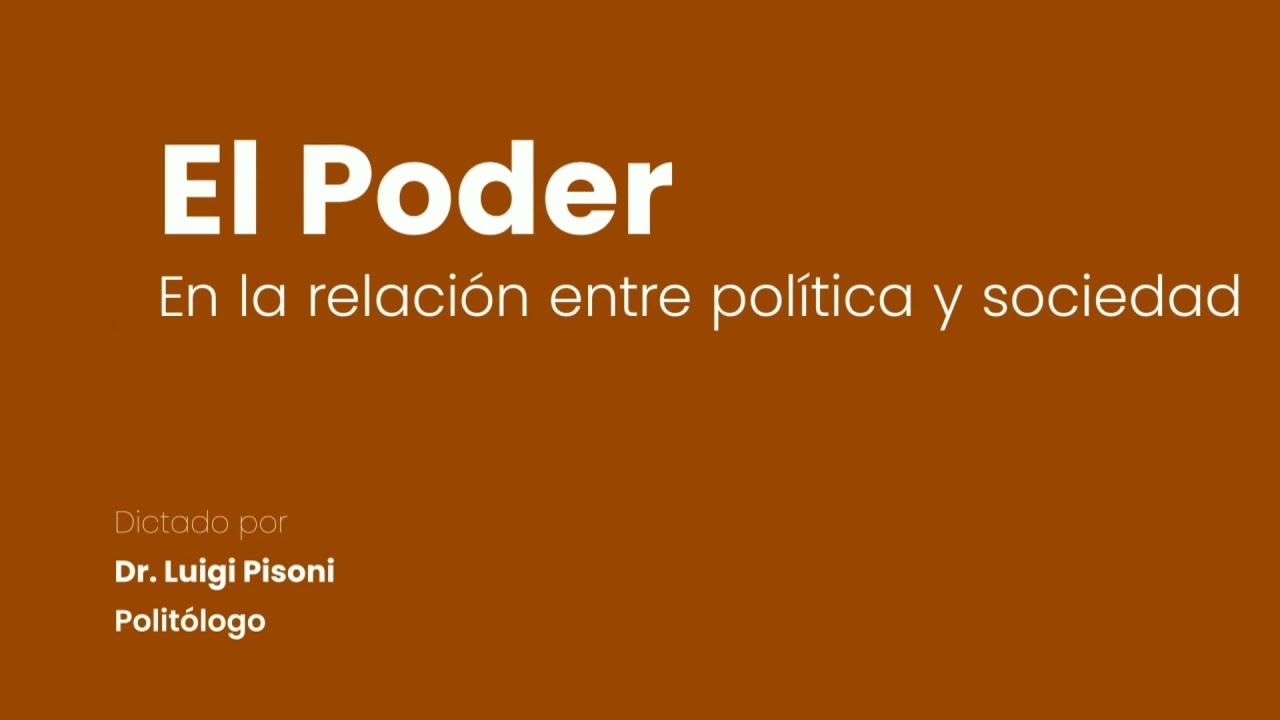 El PODER en la relaci&oacute;n entre POL&Iacute;TICA y SOCIEDAD