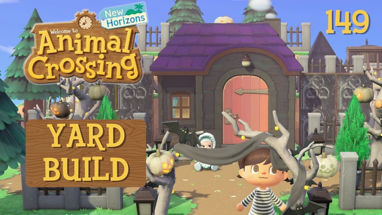 MUFFY'S SPOOKY YARD | ACNH Speed Build | Animal Crossing: New Horizons Gameplay - 149