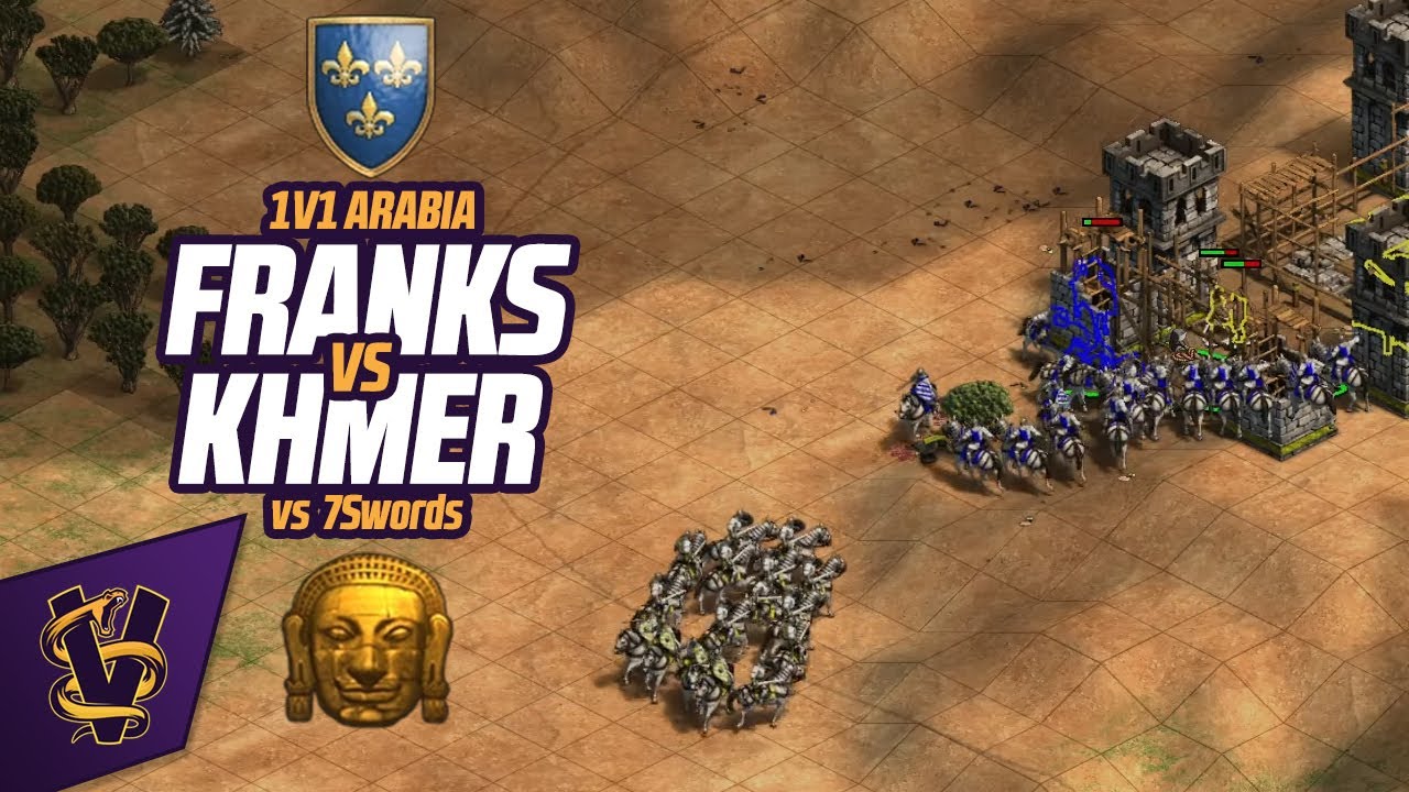 1v1 Franks vs Khmer on Arabia | vs 7Swords