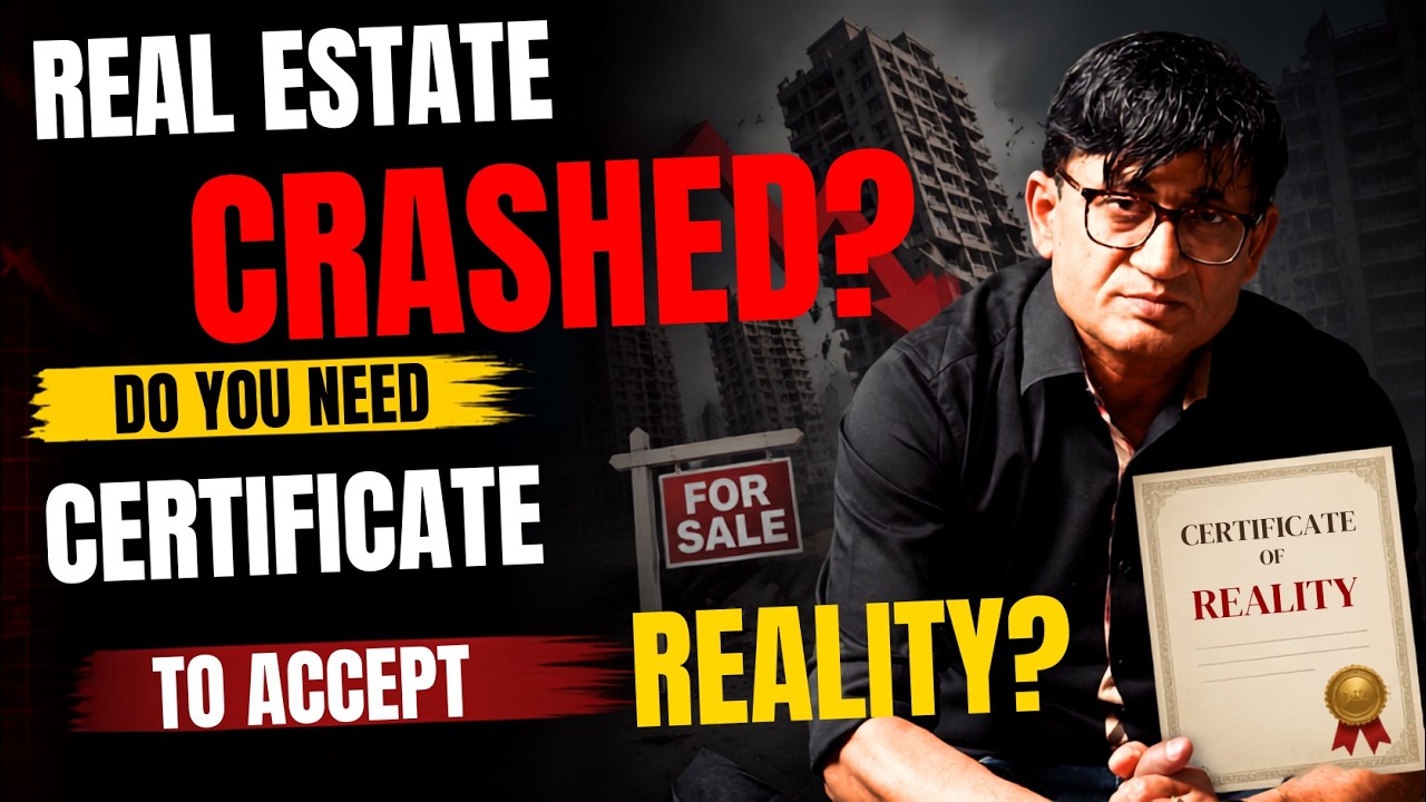 Real Estate Crashed I Do You Want Official Certificate To Accept Reality? #realestatecrash