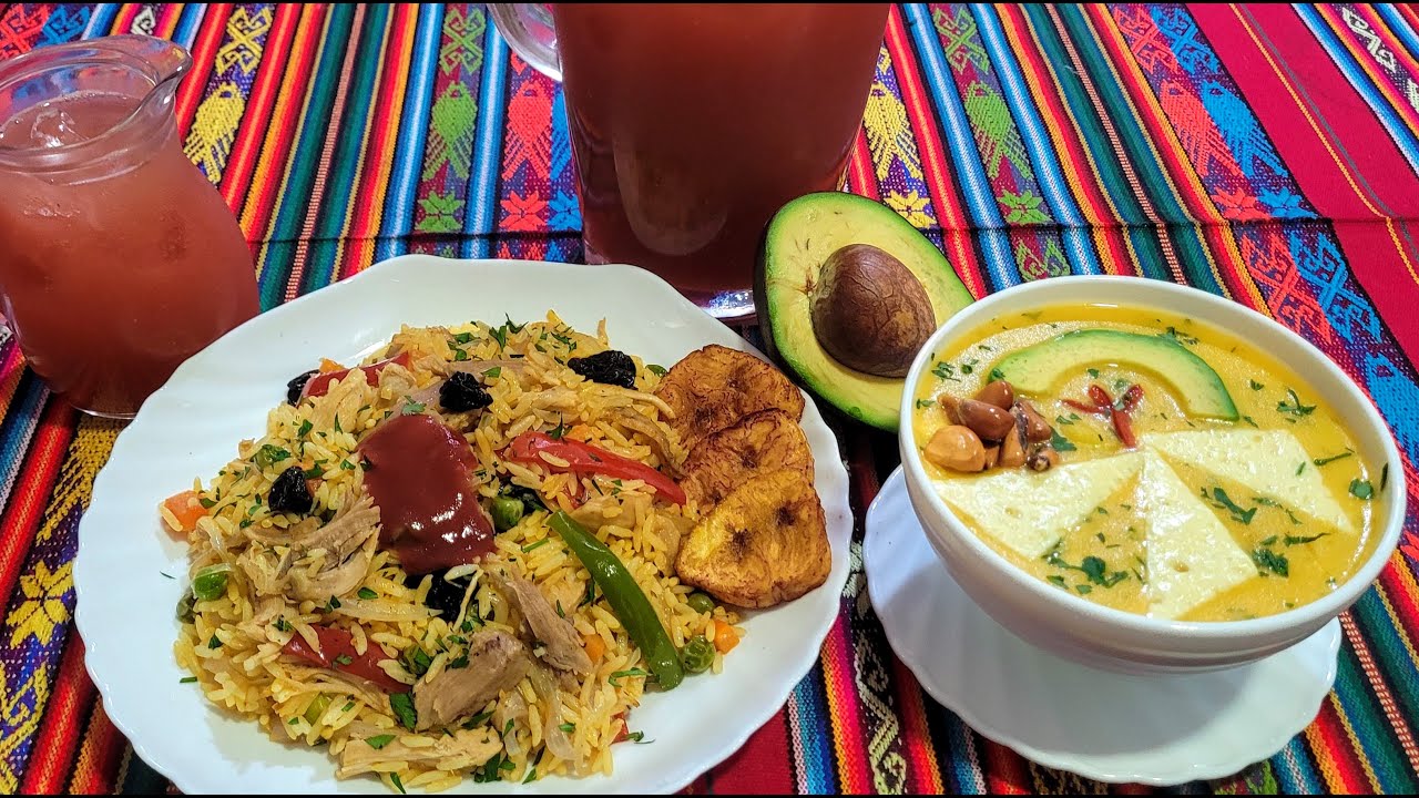 ALMUERZO Ecuatoriano🇪🇨 completo, Locro DE PAPA, ARROZ CON POLLO, JUGO DE FRESAS