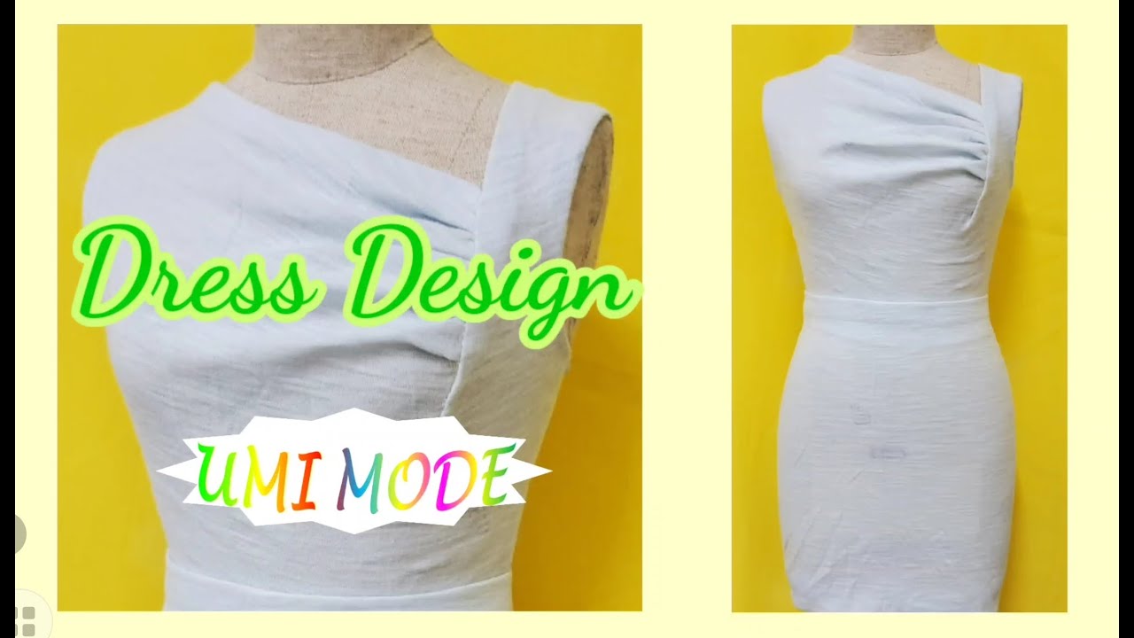 U115  -  Asymmetric Gathered Bust Dress - Đầm D&uacute;n Ngực | UMI MODE |