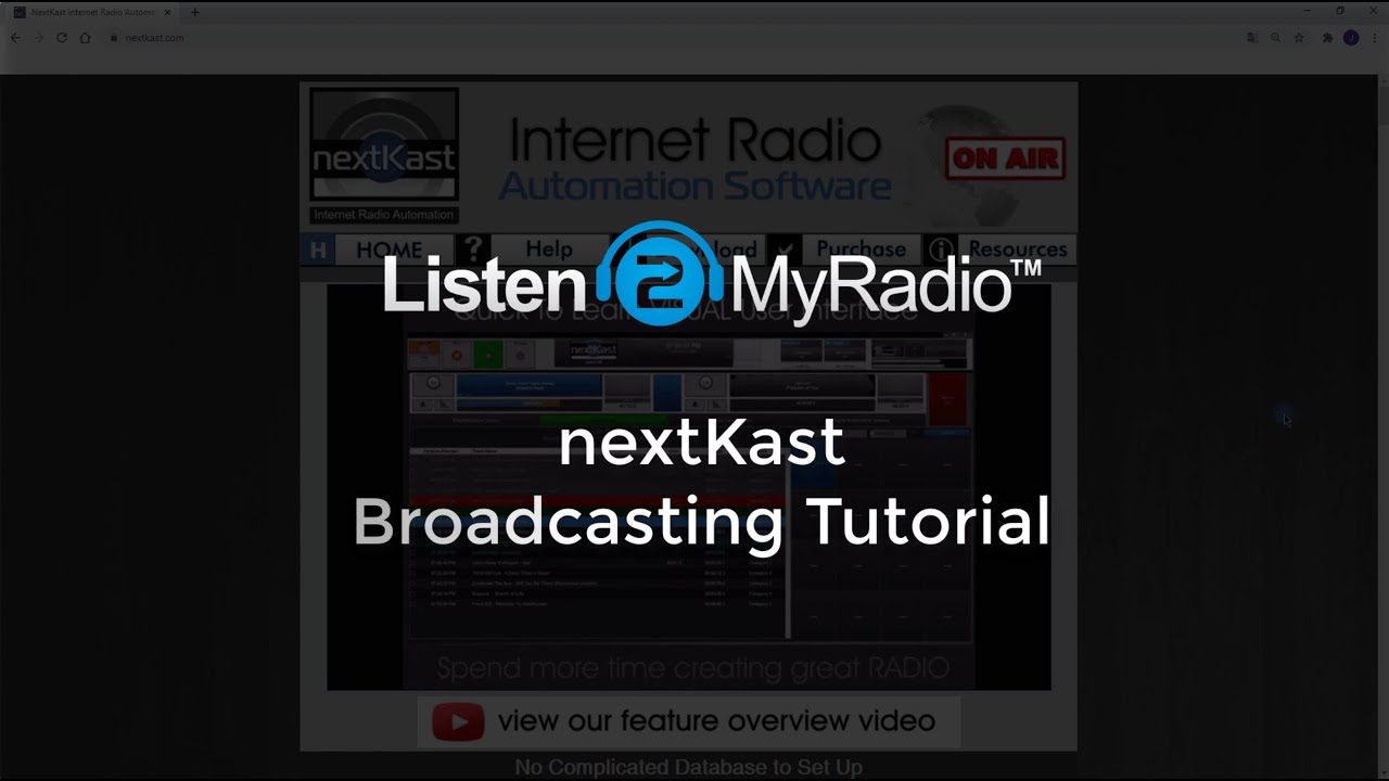 Listen2Myradio Nextkast Streaming Software Tutorial