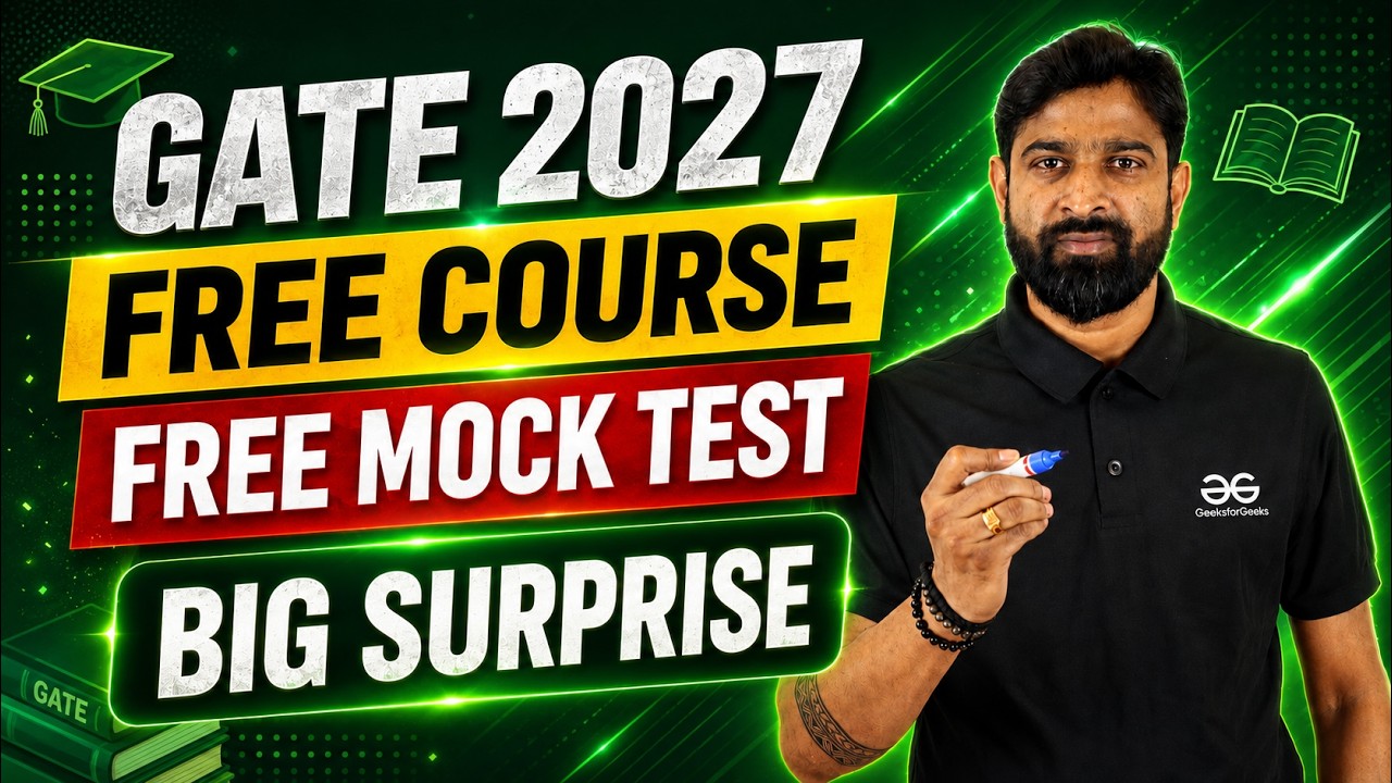 GATE 2027 FREE COURSES + MOCK TESTS 🚨 BIG SURPRISE ANNOUNCEMENT!