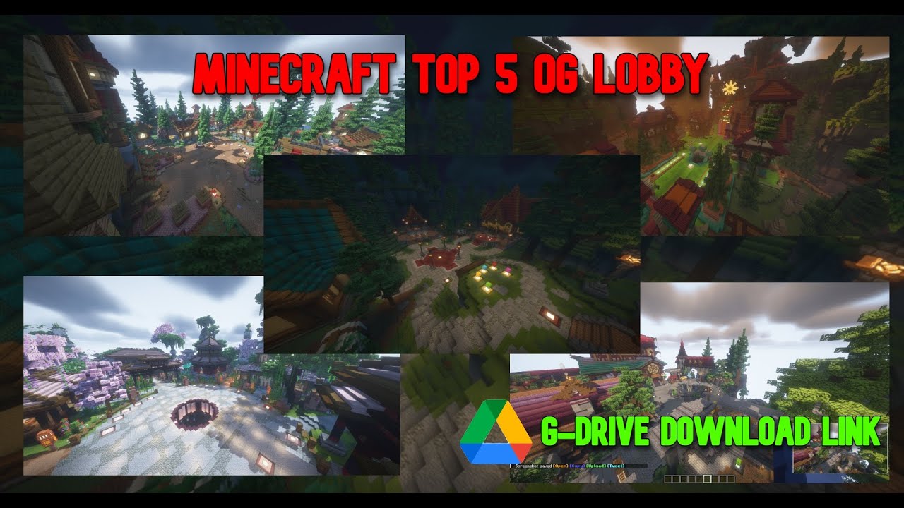 Top 5 Best Minecraft Server Lobby Hub Map + Free Download 2024