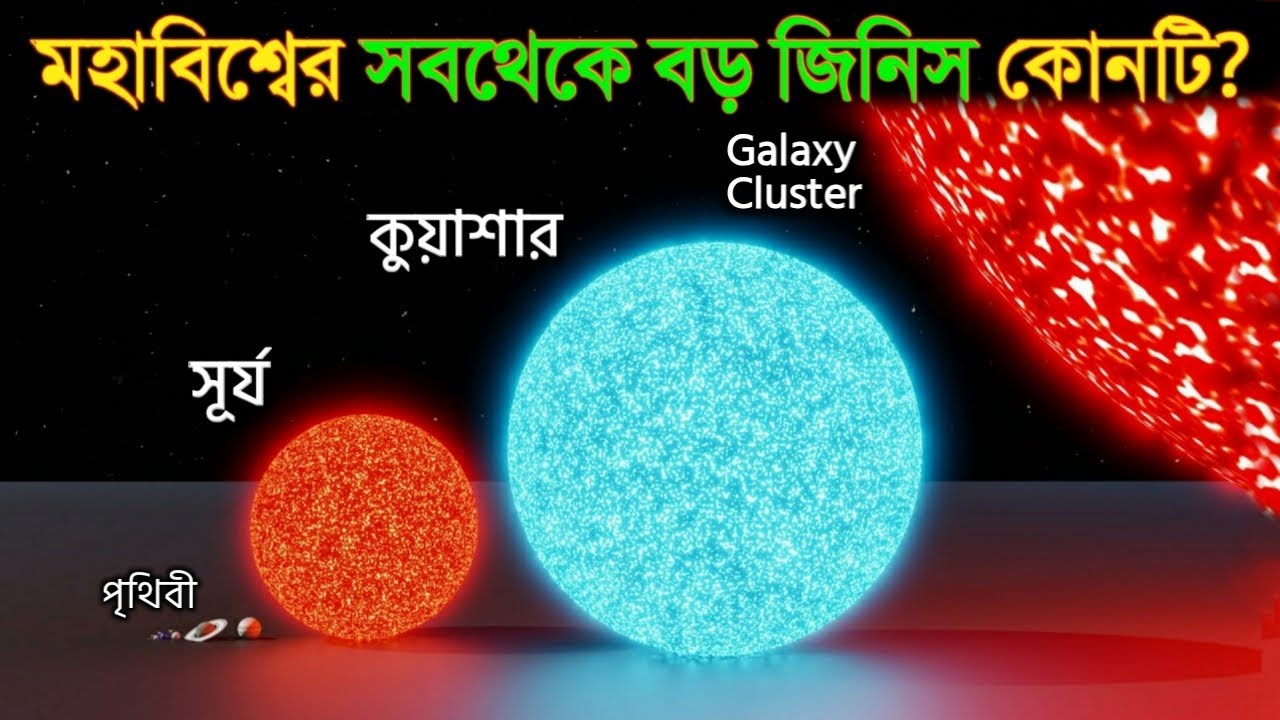 মহাবিশ্বের সবথেকে বড় জিনিস কোনটি? জানলে আপনার চোখ কপালে উঠবে | Universe Size Comparison in Bangla