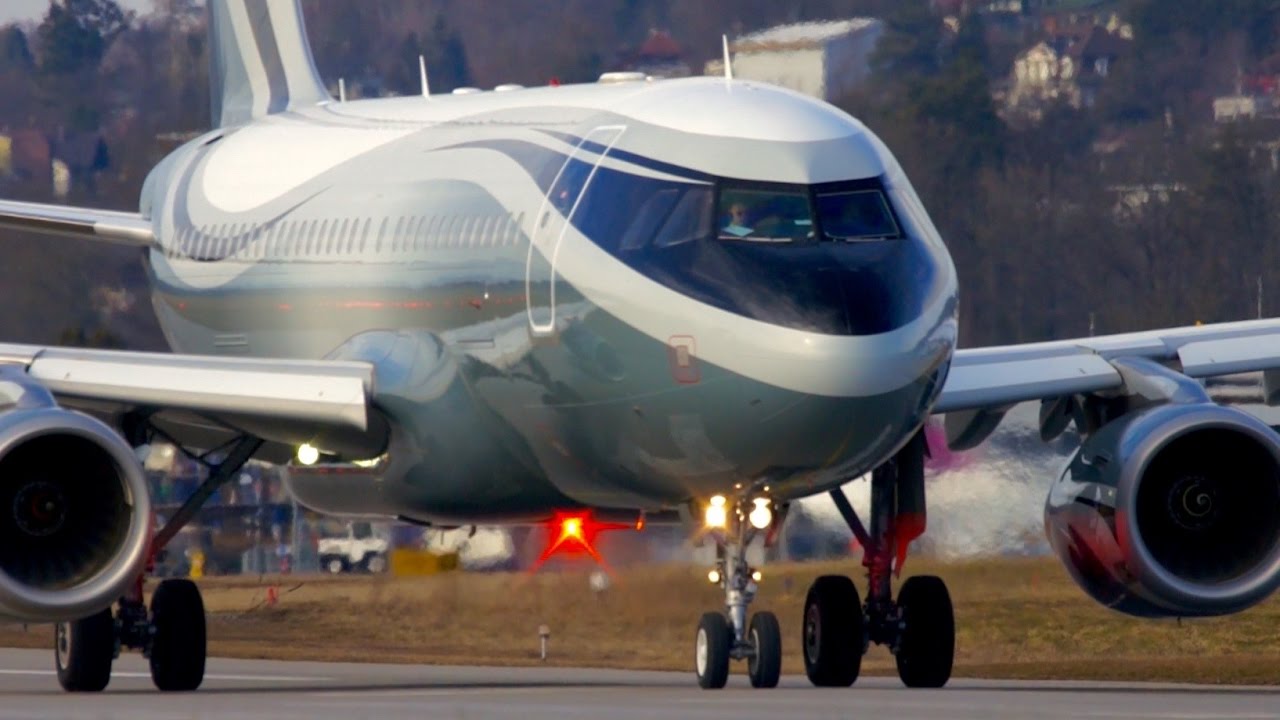 Eye-Catching Livery! Airbus A319 M-KATE Take-Off at Bern !!!