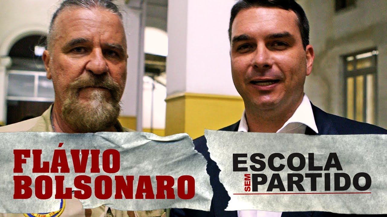 Roriz e Flavio Bolsonaro Escola Sem Partido