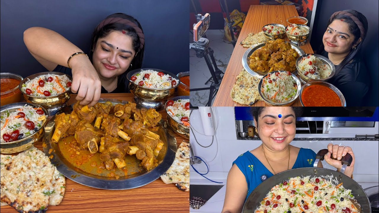 BEHIND THE SCENES OF MADDYEATS MUKBANG😱 BANGALI STYLE VEGETABLE FRIED RICE RECIPE 😊
