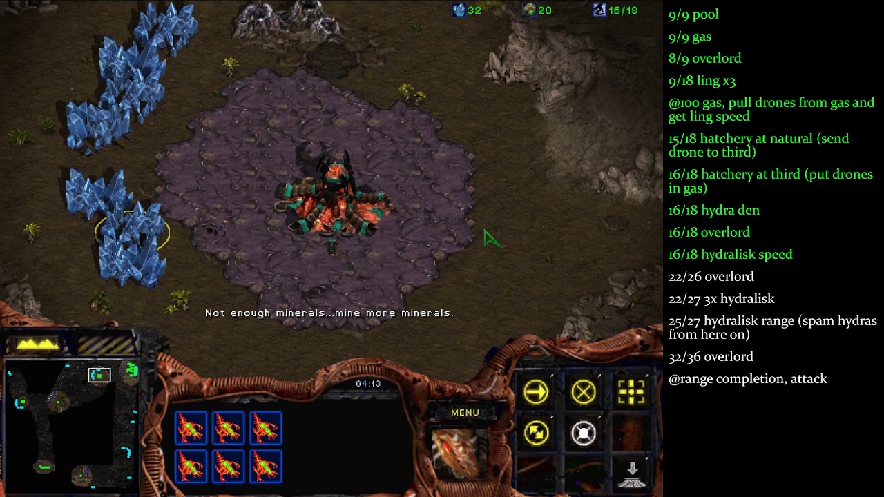 Endymion's 3 Hatch Hydra Build Order