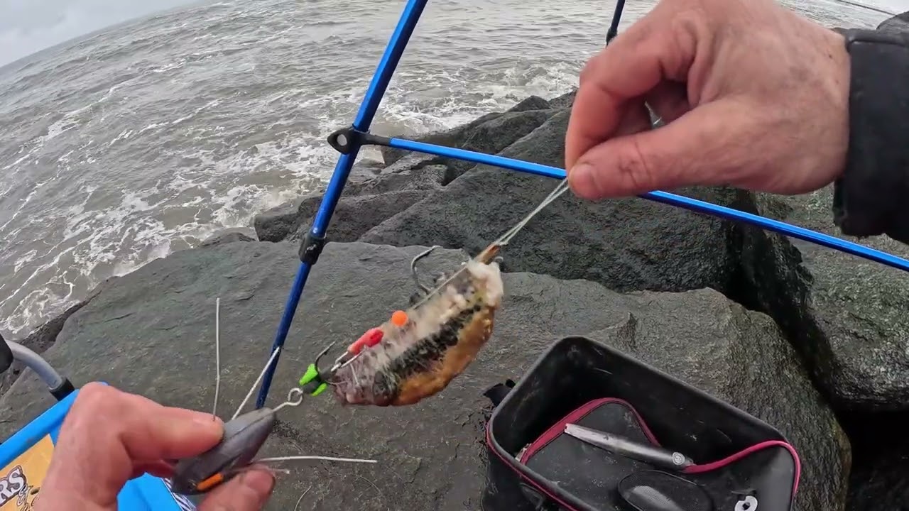 CLIFF FISHING FOR COD IN BRUTAL CONDITIONS | COD FISHING IN NORTH YORKSHIRE | SEA FISHING UK