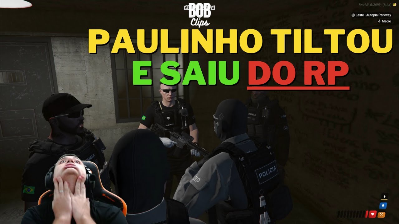 PAULINHO TILTOU E SAIU DO RP!!! Deu tret@ falou fora do RP