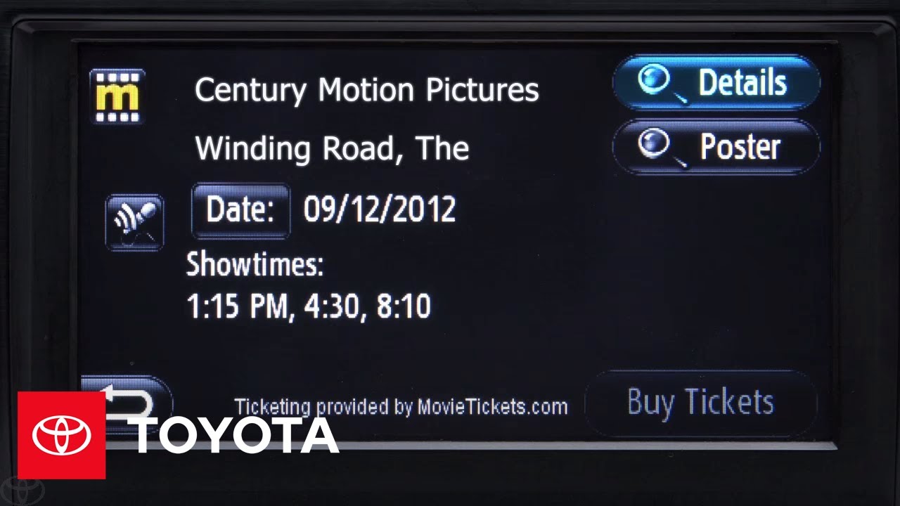 Entune® - MovieTickets.com | Toyota