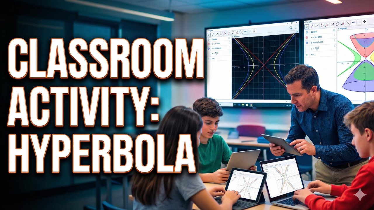 Hyperbola animation classroom activity in Geogebra