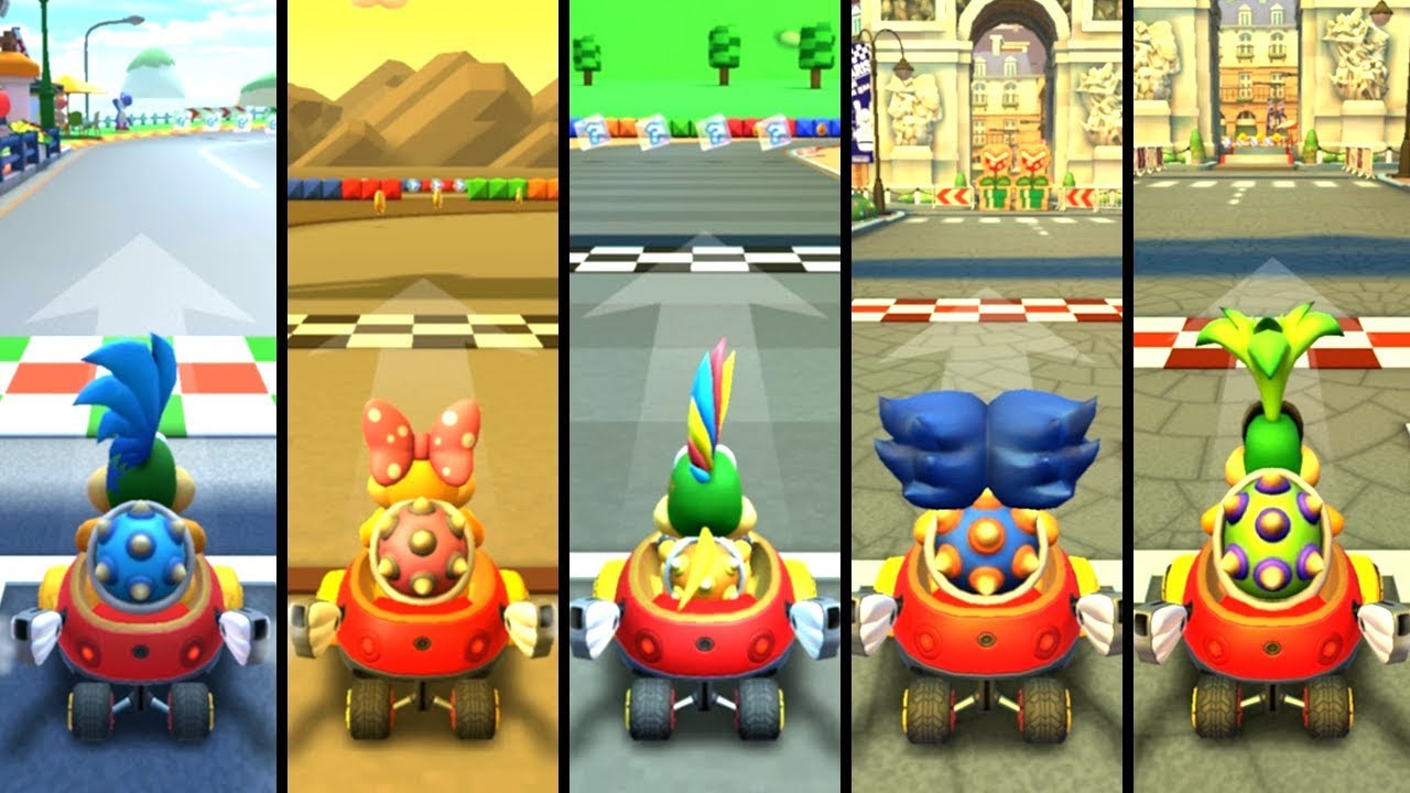 Evolution of Koopalings in Mario Kart (2014-2019)