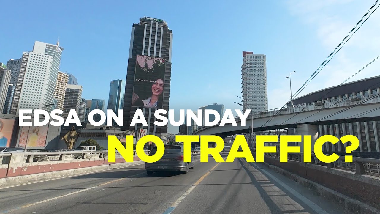 Driving EDSA on a Sunday | Southbound: Quezon City, San Juan, Mandaluyong, Makati, Pasay