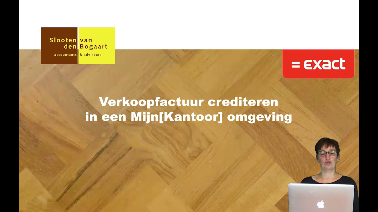 Exact Online - Verkoopfactuur crediteren in een Mijn[Kantoor] omgeving