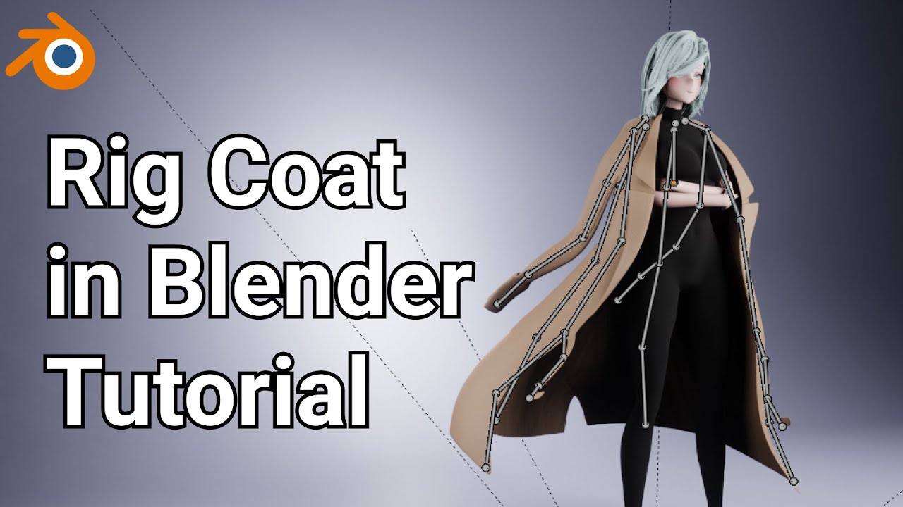 how to rig opened coat in blender