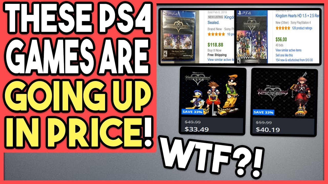 THESE PS4 GAMES ARE GOING UP IN PRICE! WTF?!