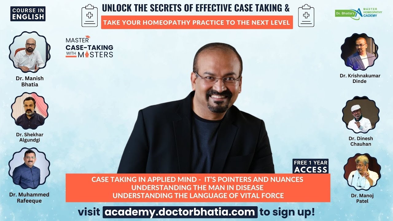 Master Case taking with Masters Webinar series | Applied Mind Method | Dr Krishnakumar Dinde