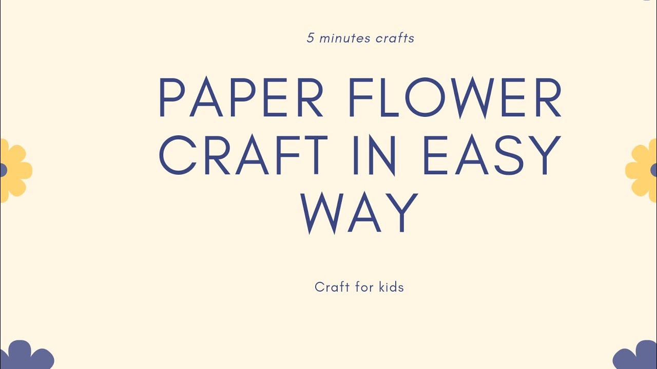 Multicolour flower craft with paper | Kids craft | 5 minutes craft