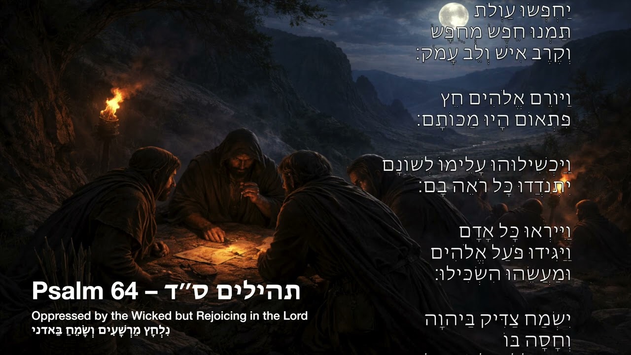 Psalm 64 – תהילים ס״ד – Hebrew Version | Psalms Music Project