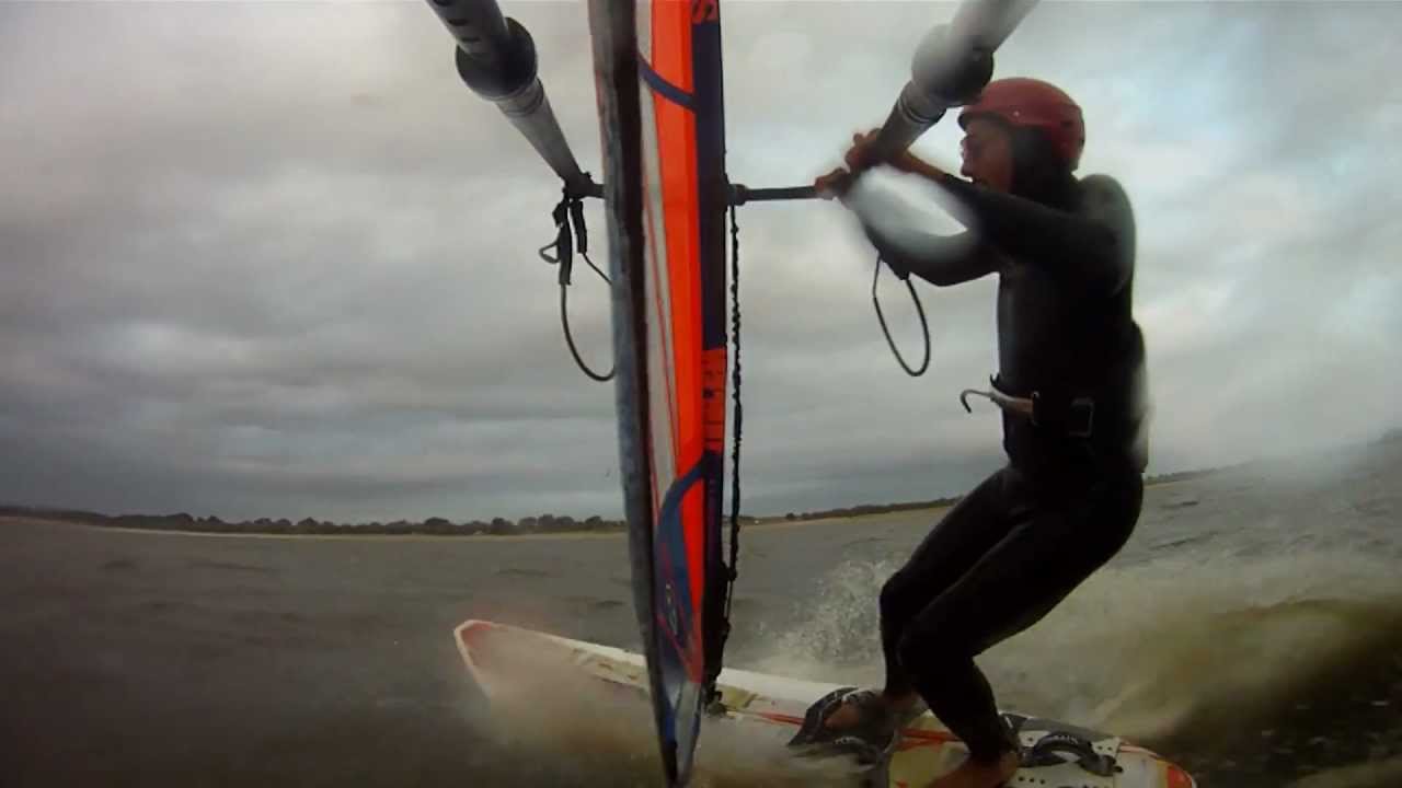 Windsurfing the beautiful waters of Jackson Reservoir