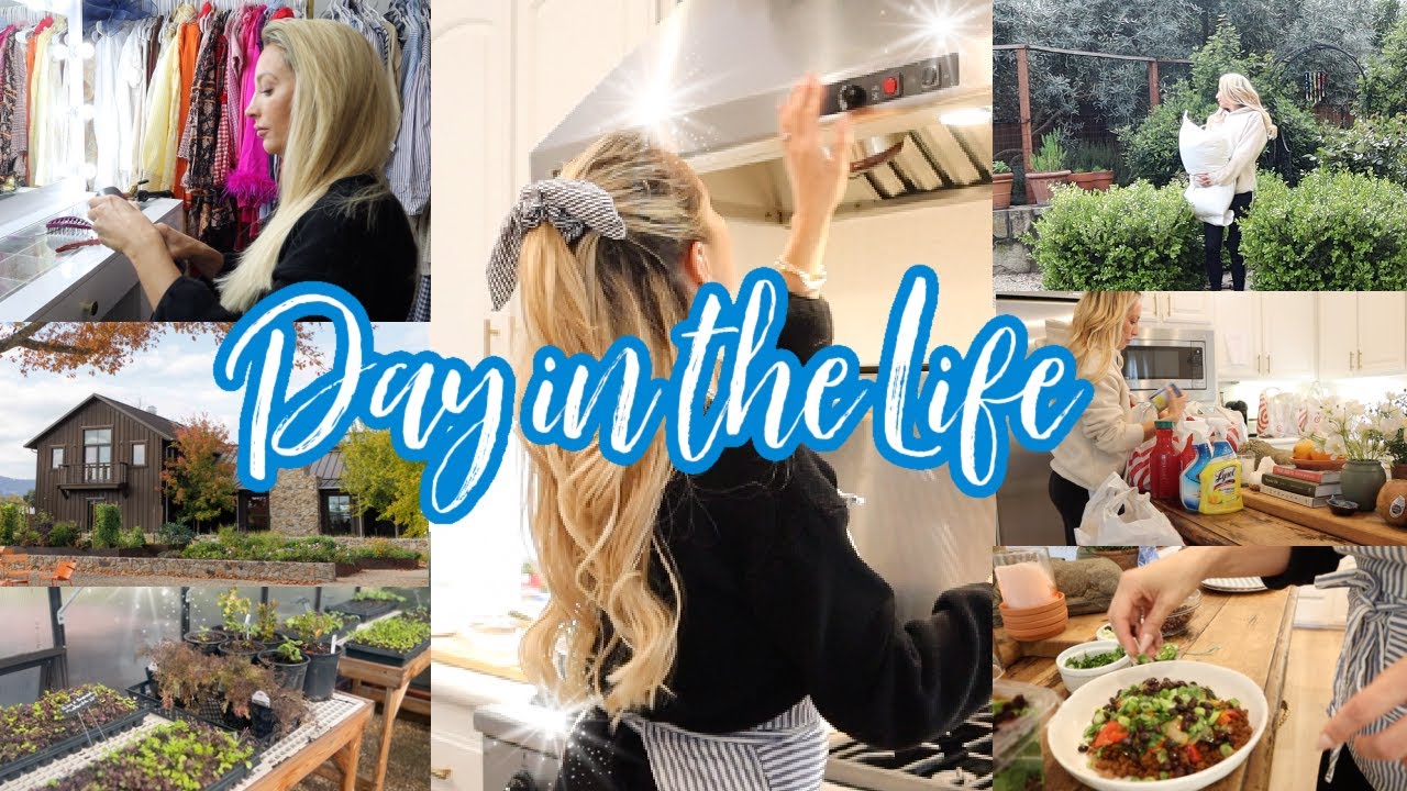 DAY IN THE LIFE // GET READY WITH ME, WORKING AT THE WINERY, HOMEMAKING AND DINNER // MOM OF FOUR 💕