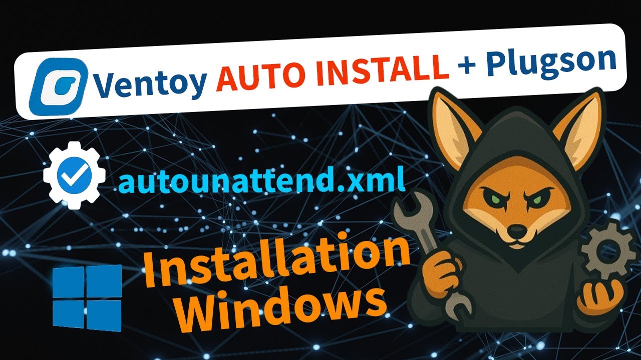 Ventoy AUTO INSTALL + Plugson  Installer Windows 11 automatiquement (XML complet)