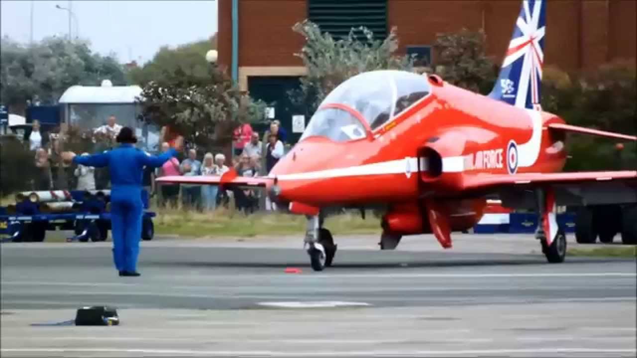 Red Arrows At Blackpool Airport