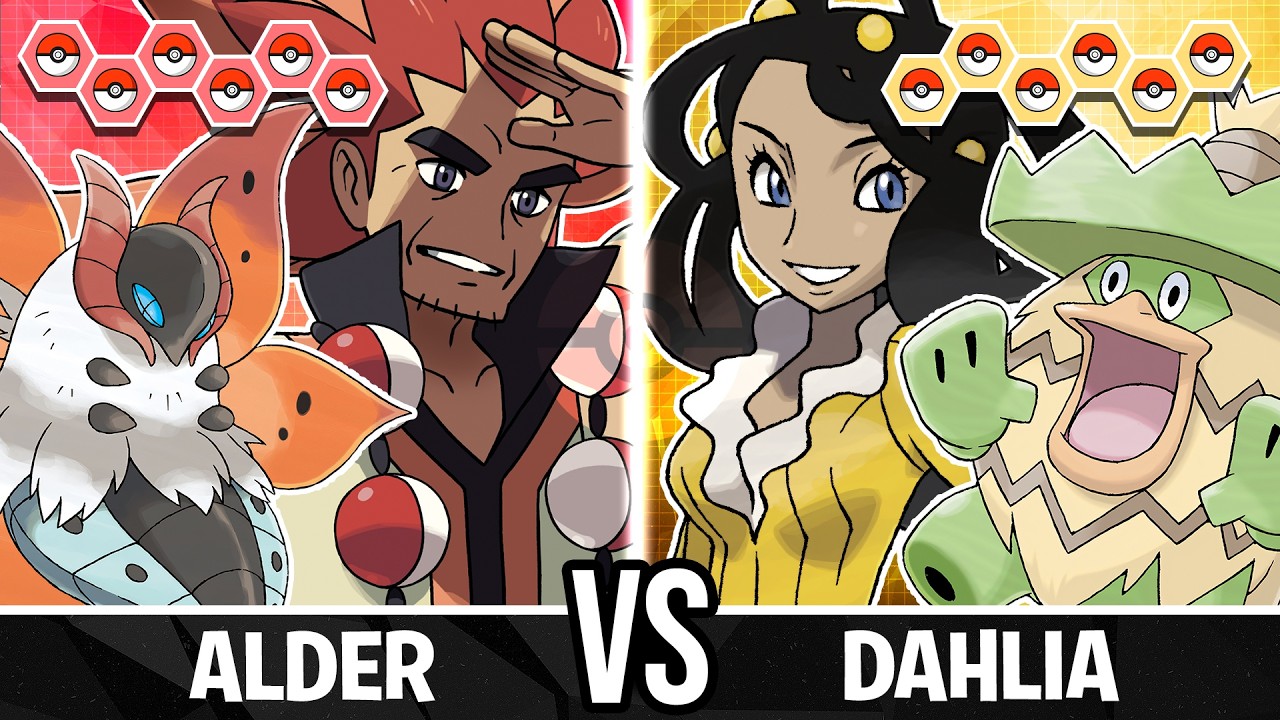 Alder против Dahlia &mdash; Битва Pok&eacute;mon