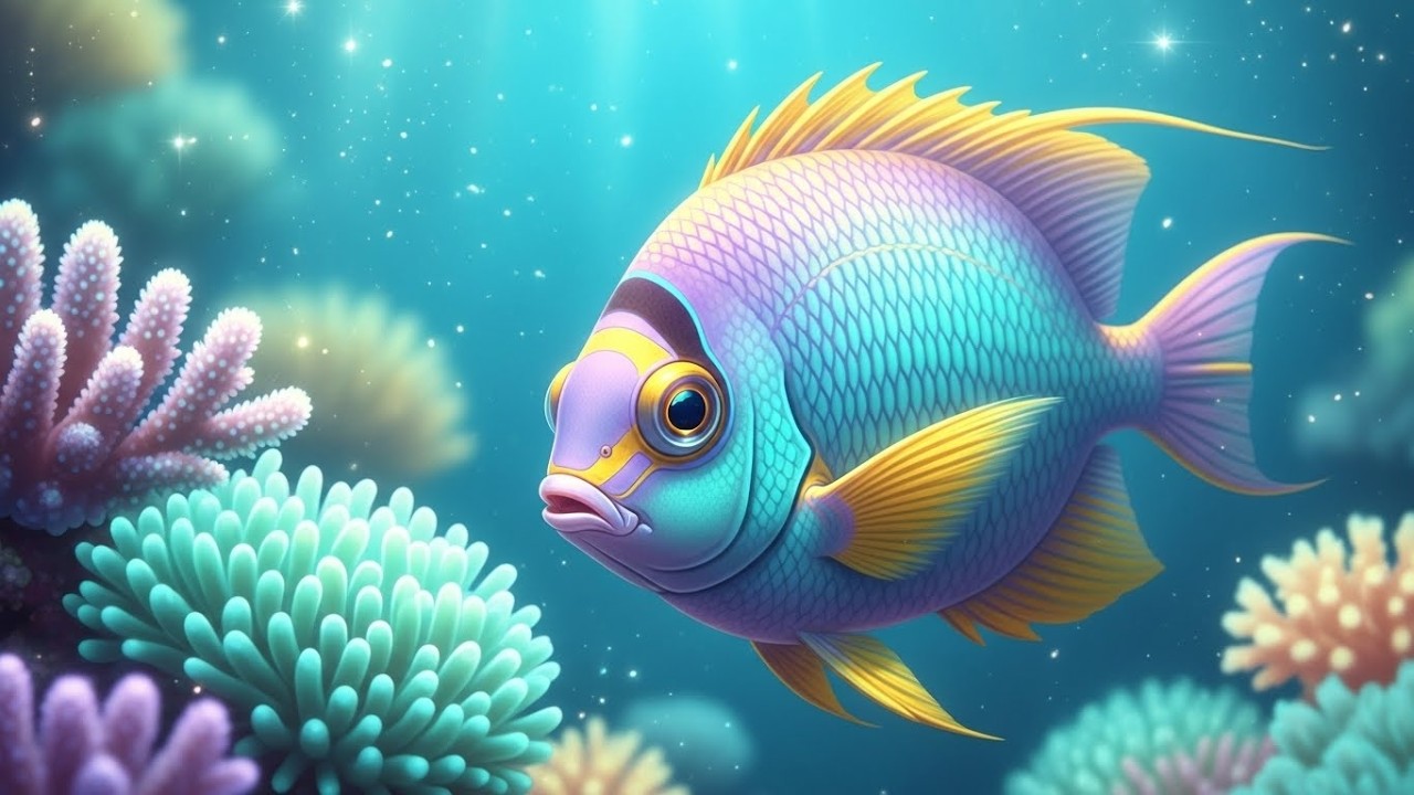 Underwater Relaxation 🐠 Exotic Coral Reef Fish | Gentle Piano & Ocean Ambient Healing