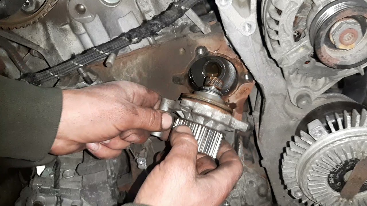 vw passat b5.5 remove kit belt water pump