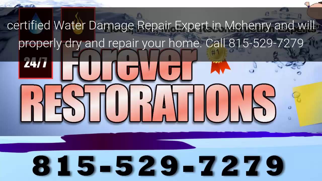Mchenry & Crystal Lake Water Damage Repair and Flood Repair, Fire Renovation 815-529-7272