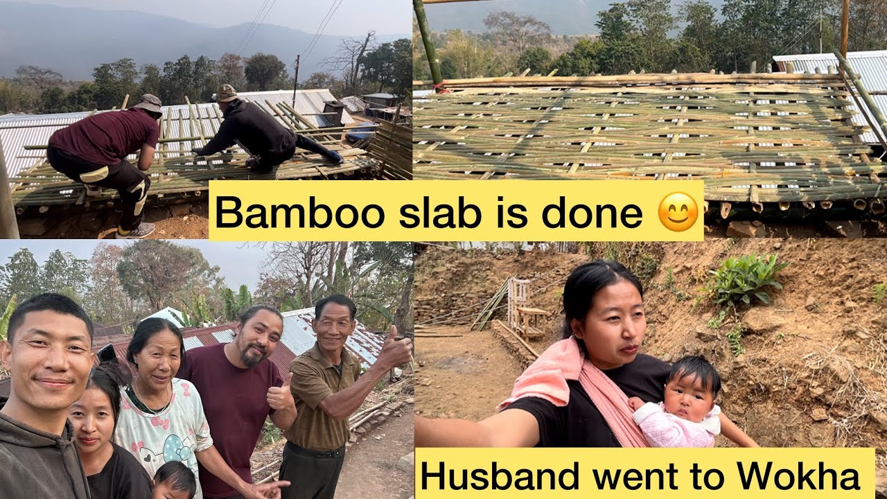 Completed Our Bamboo Slab// Another Busy Day With Families// Naga Village Life// @ZarenAndBidVlogs 