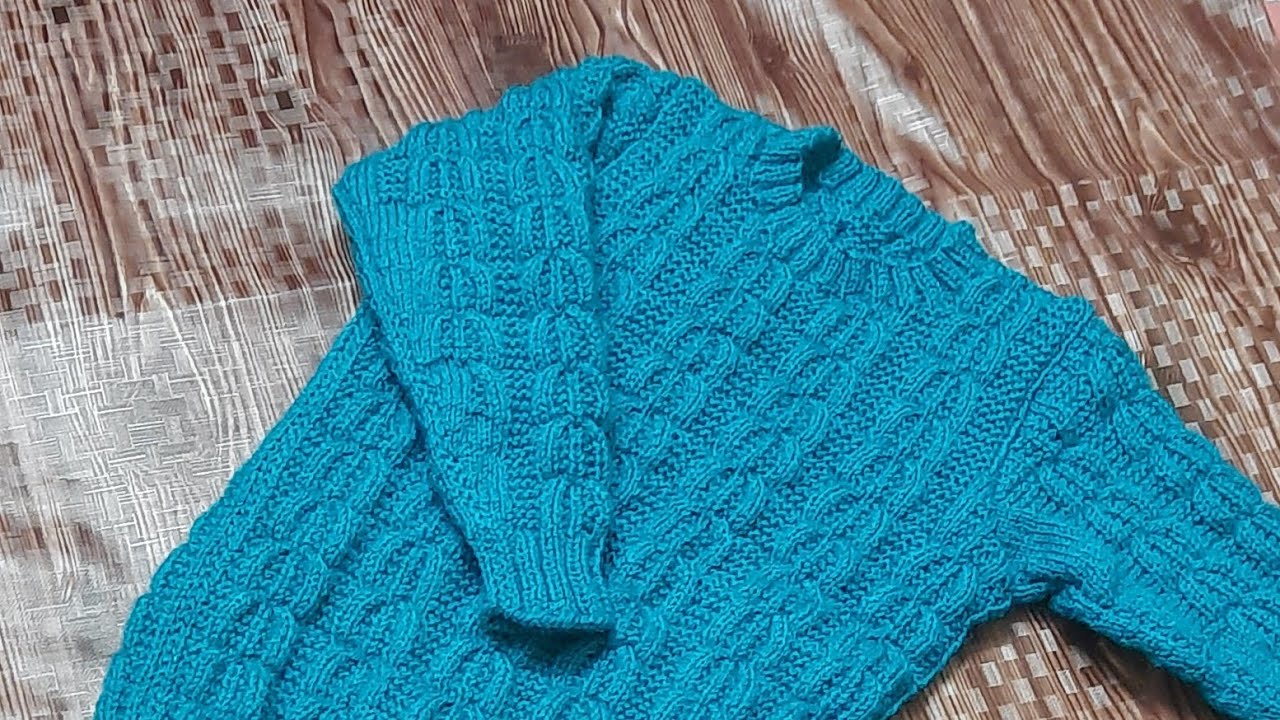 #knitting , 8  साल के बच्चे का स्वेटर आसान तरीके से। sweater for 8 years old in an easy way.