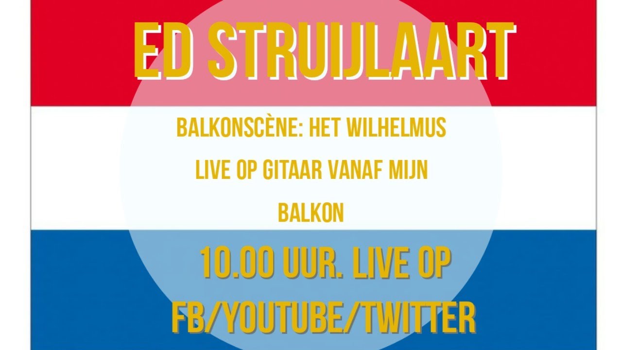 BALKONSCENE: HET WILHELMUS LIVE OP GITAAR VANAF MIJN BALKON