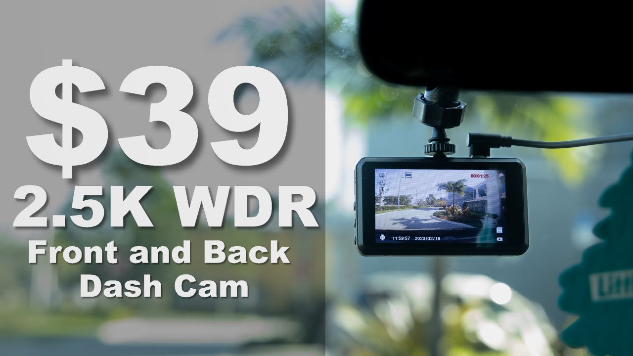 BEST $40 Dash cam? | Miden 2.5k Front and Rear Camera | Review