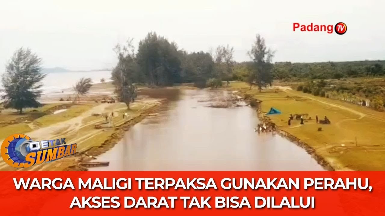 Akses Jalan Putus, Warga Nagari Maligi Pasaman Barat Terisolasi