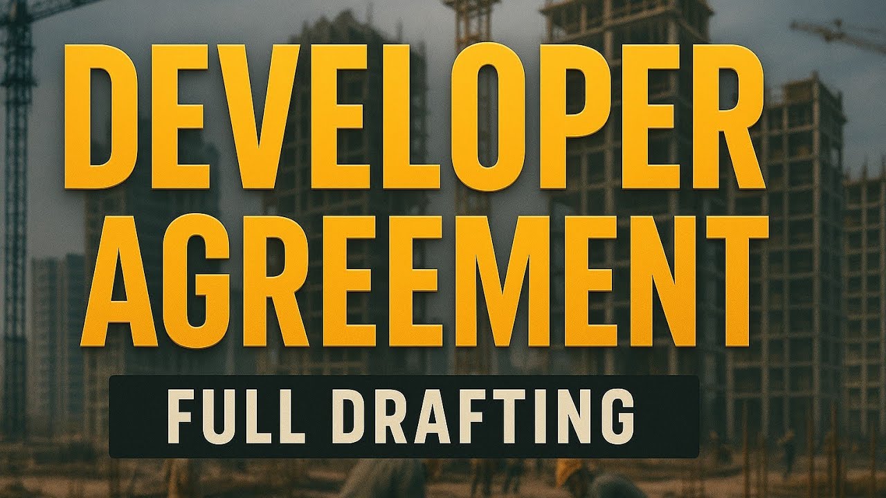 JOINT DEVELOPMENT AGREEMENT| अपनी भूमि को ठगे जाने से बचाएं | FULL DRAFTING| #developersagreement