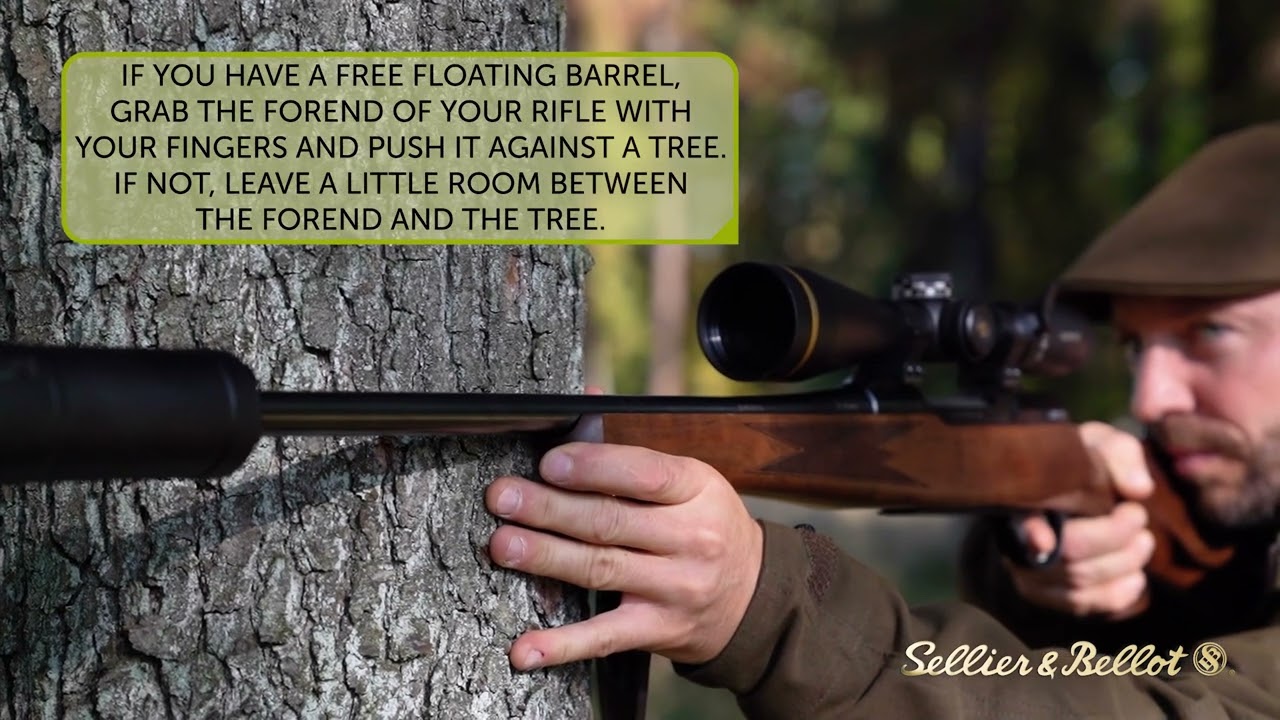 Using a tree for support when shooting